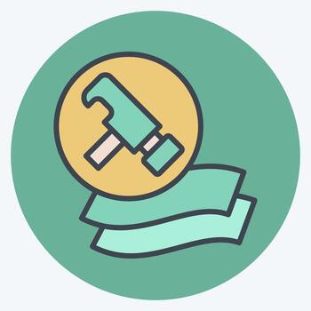 icono durable. relacionado a lecho símbolo. color compañero estilo. diseño editable vector