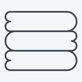 Icon Sheets. related to Bedding symbol. line style. design editable vector