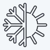 Icon Thermoregulation. related to Bedding symbol. line style. design editable vector