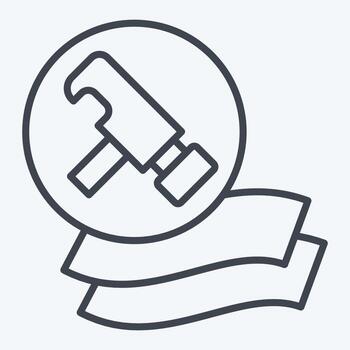 icono durable. relacionado a lecho símbolo. línea estilo. diseño editable vector