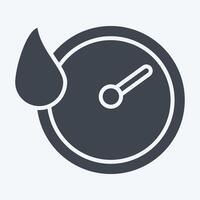 Icon Quick Dry. related to Bedding symbol. glyph style. design editable vector