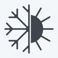 Icon Thermoregulation. related to Bedding symbol. glyph style. design editable vector