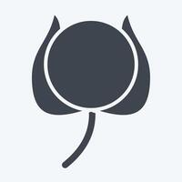 Icon Cotton. related to Bedding symbol. glyph style. design editable vector