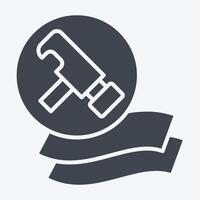 Icon Durable. related to Bedding symbol. glyph style. design editable vector