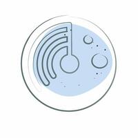 Icon Virus Scan. related to Download symbol. Color Spot Style. design editable vector