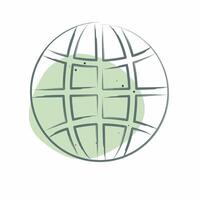 Icon Network. related to Download symbol. Color Spot Style. design editable vector