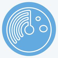 Icon Virus Scan. related to Download symbol. blue eyes style. design editable vector