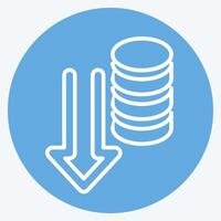 Icon Database. related to Download symbol. blue eyes style. design editable vector