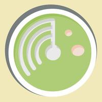 Sticker Virus Scan. related to Download symbol. design editable vector