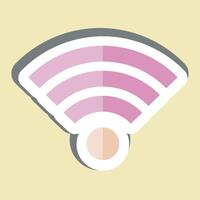 Sticker Wifi. related to Download symbol. design editable vector