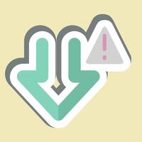 Sticker Download Error. related to Download symbol. design editable vector