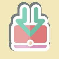 Sticker Computer. related to Download symbol. design editable vector