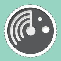 Sticker line cut Virus Scan. related to Download symbol. design editable vector