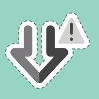 Sticker line cut Download Error. related to Download symbol. design editable vector