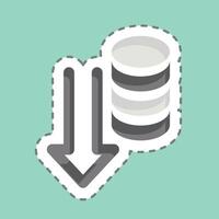 Sticker line cut Database. related to Download symbol. design editable vector