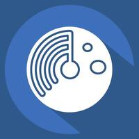 Icon Virus Scan. related to Download symbol. long shadow style. design editable vector