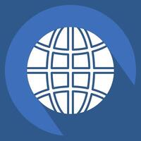 Icon Network. related to Download symbol. long shadow style. design editable vector