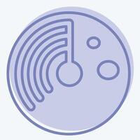 Icon Virus Scan. related to Download symbol. two tone style. design editable vector