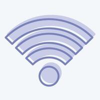 Icon Wifi. related to Download symbol. two tone style. design editable vector