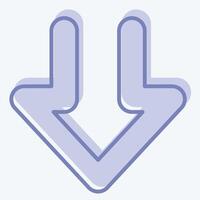 Icon Download 1. related to Download symbol. two tone style. design editable vector