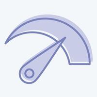 Icon Bandwidht. related to Download symbol. two tone style. design editable vector