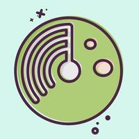 Icon Virus Scan. related to Download symbol. MBE style. design editable vector