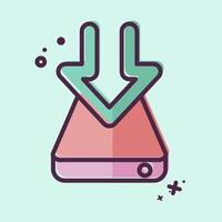 Icon Hard Drive. related to Download symbol. MBE style. design editable vector