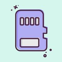 Icon Memory Card. related to Download symbol. MBE style. design editable vector