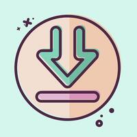 Icon Download. related to Download symbol. MBE style. design editable vector