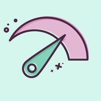 Icon Bandwidht. related to Download symbol. MBE style. design editable vector
