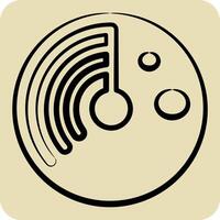 Icon Virus Scan. related to Download symbol. hand drawn style. design editable vector