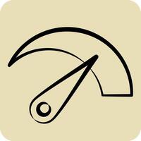 Icon Bandwidht. related to Download symbol. hand drawn style. design editable vector