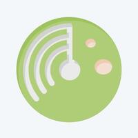 Icon Virus Scan. related to Download symbol. flat style. design editable vector