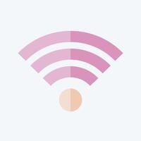 Icon Wifi. related to Download symbol. flat style. design editable vector