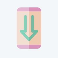 Icon Phone. related to Download symbol. flat style. design editable vector