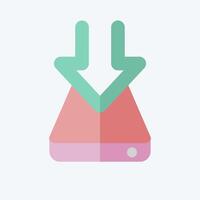 Icon Hard Drive. related to Download symbol. flat style. design editable vector