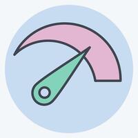 Icon Bandwidht. related to Download symbol. color mate style. design editable vector