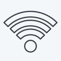 Icon Wifi. related to Download symbol. line style. design editable vector