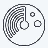 Icon Virus Scan. related to Download symbol. line style. design editable vector
