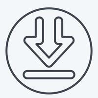 Icon Download. related to Download symbol. line style. design editable vector