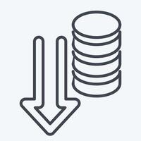 Icon Database. related to Download symbol. line style. design editable vector