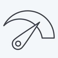 Icon Bandwidht. related to Download symbol. line style. design editable vector
