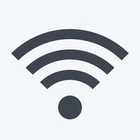 Icon Wifi. related to Download symbol. glyph style. design editable vector