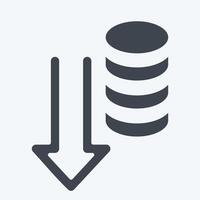Icon Database. related to Download symbol. glyph style. design editable vector