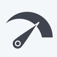 Icon Bandwidht. related to Download symbol. glyph style. design editable vector