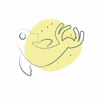 Icon Monk Seal. related to Hawaii symbol. Color Spot Style. design editable vector