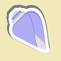 Sticker Sheel. related to Hawaii symbol. design editable vector