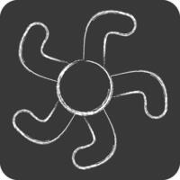 Icon Starfish. related to Hawaii symbol. chalk Style. design editable vector
