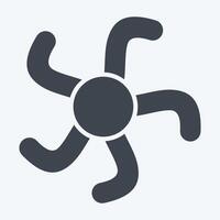 Icon Starfish. related to Hawaii symbol. glyph style. design editable vector