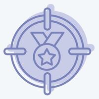 Icon Feminism Achivment. related to Feminism symbol. two tone style. design editable vector
